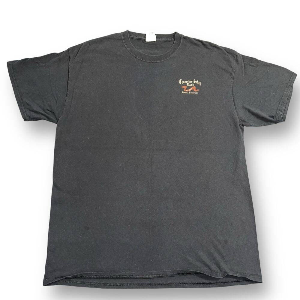 Tennessee Safari Bison Park Unisex T Shirt Top Alamo TN Black Brown XL